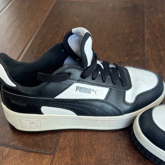 Puma Black and White Sneakers - Picture 2 of 7